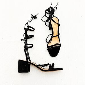 Schutz Mayala Suede Leather Strappy Block Heel Sandal Size 8